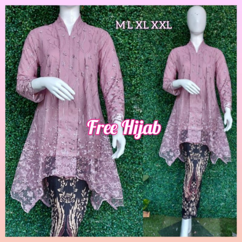 Jual Kebaya Tunik Kartini Dress Kebaya Kebaya Brukat Busui Kebaya