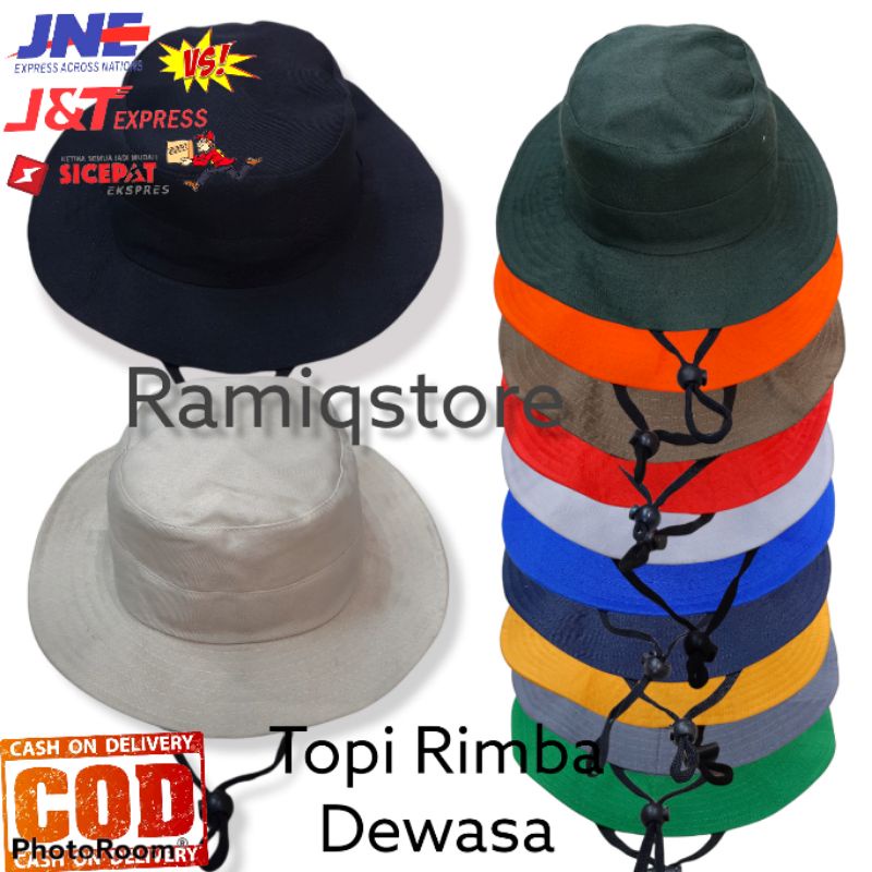 Jual COD topi rimba DEWASA/ topi gunung /topi outdoor/topi mancing/topi ...