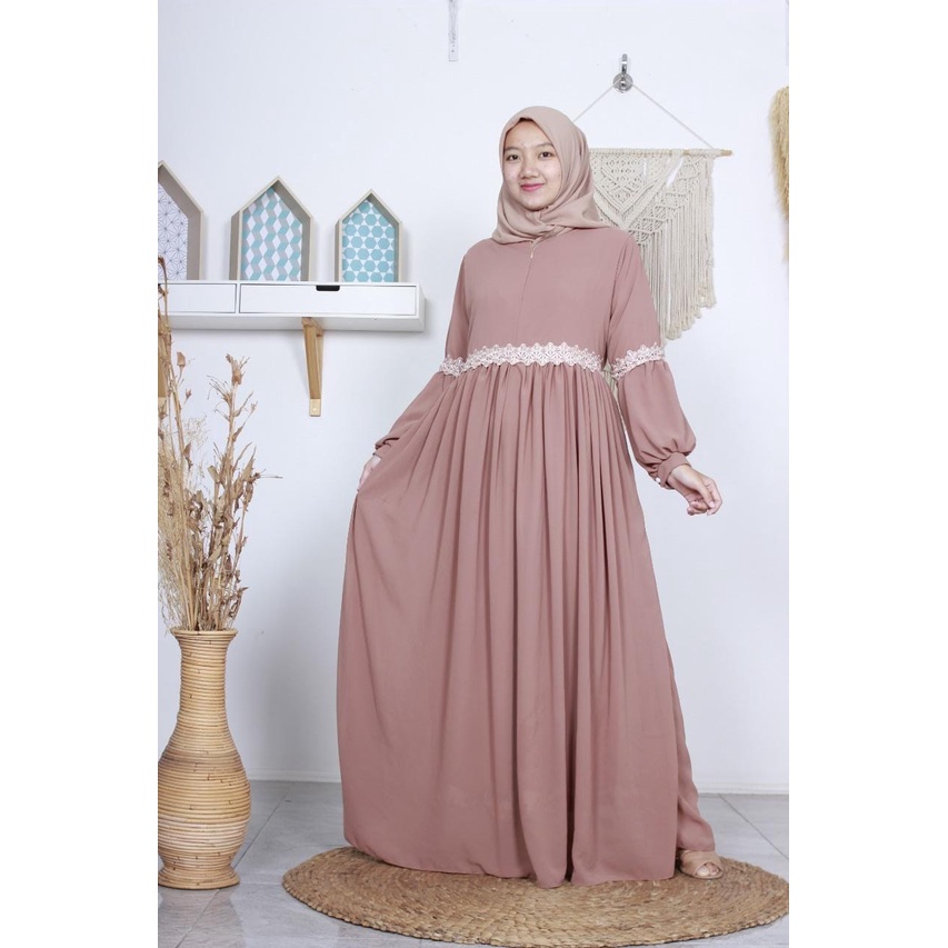 Jual Gamis syar'i wanita terbaru // Gamis syar'i bahan ceruti babydoll  model motif terbaru // Gamis syar'i wanita terbaru // baju gamis wanita  terbaru // Gamis syar'i Bahan ceruti babydoll terbaru/Baju Gamis