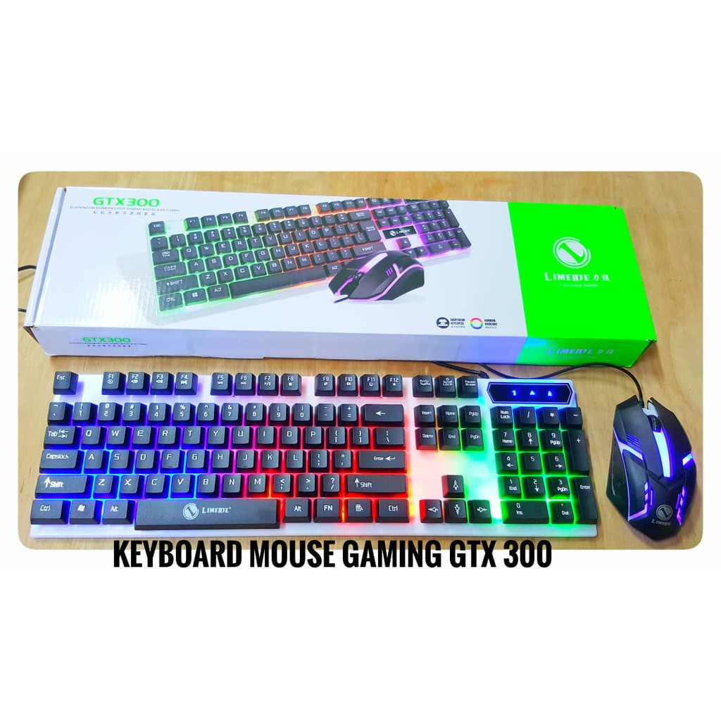 Jual Limeide GTX300 Keyboard Gaming and Mouse Gaming Collorfull LED ...