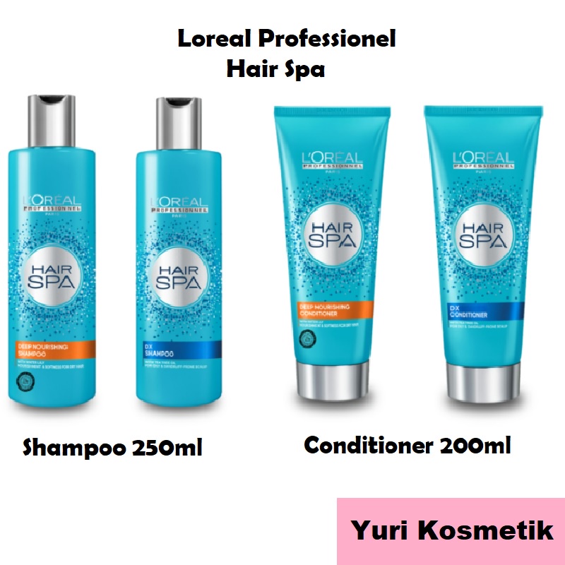 Jual Loreal Hair Spa Shampoo 250ml & Conditioner 200ml / Loreal