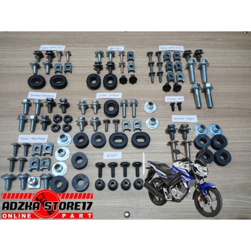 Jual Baut Body Full Set Yamah Vixion Nvl Nva Baut Full Set Body Vixion