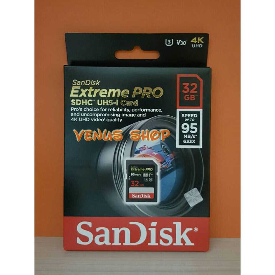 Jual SANDISK SD CARD EXTREME PRO 32GB 95MB S SDCARD EXTREME PRO 32 GB Shopee Indonesia