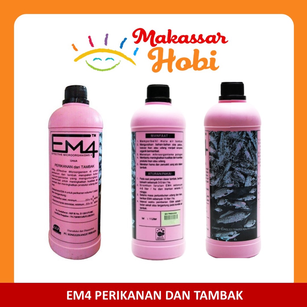 Jual EM4 Perikanan Probiotik Dan Pupuk Tambak Kolam Ikan EM 4 Aquaponik ...