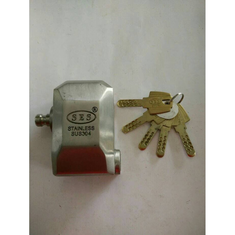 Jual Gembok Rumah / Toko SES P-02 Stainless Computer Key 85mm | Shopee ...