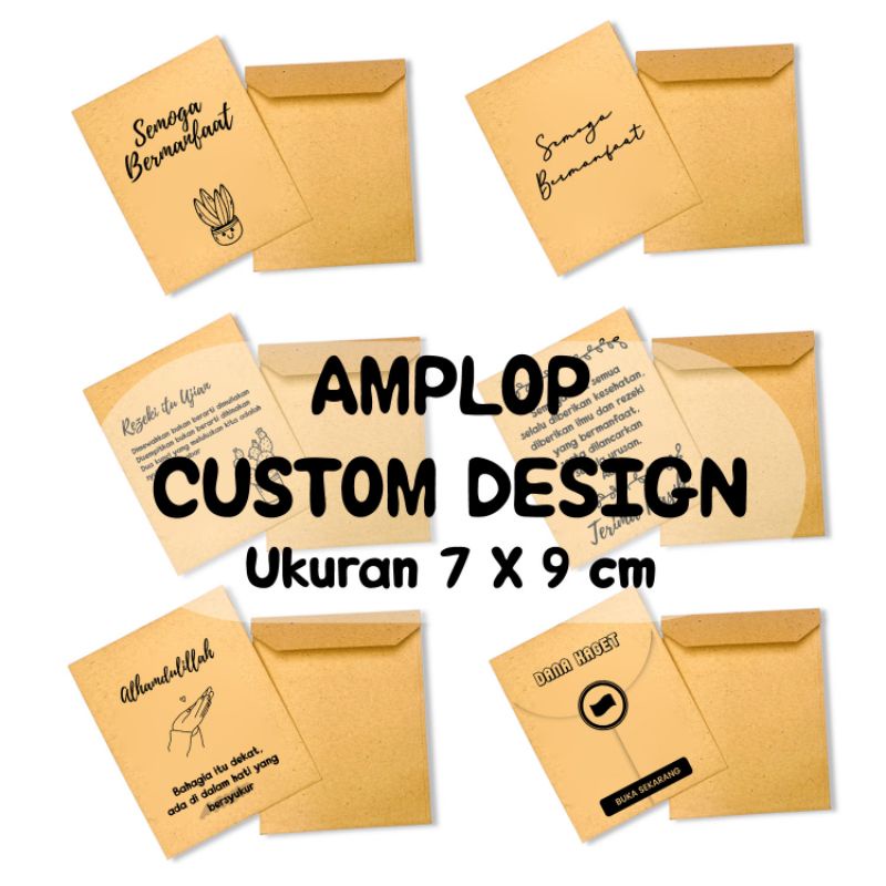 Jual Amplop Sedekah Amplop Sumbangan Amplop Custom Design Shopee Indonesia