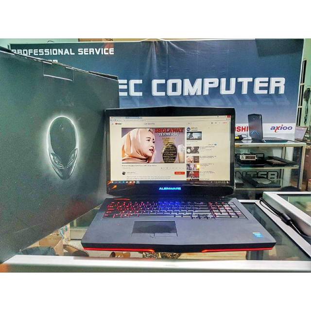Jual Dell Alienware 17 Fullset second mulus 98% | Shopee Indonesia