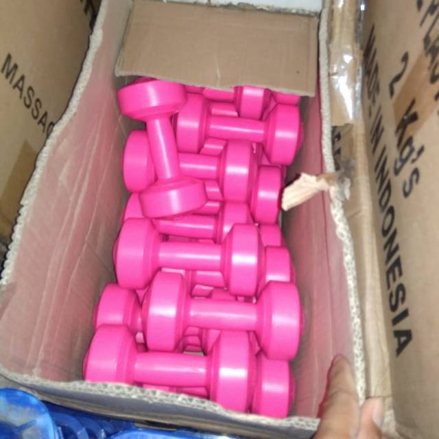 Jual DUMBLE PLASTIK STAMINA 1 KG / DUMBEL 1 KG | Shopee Indonesia
