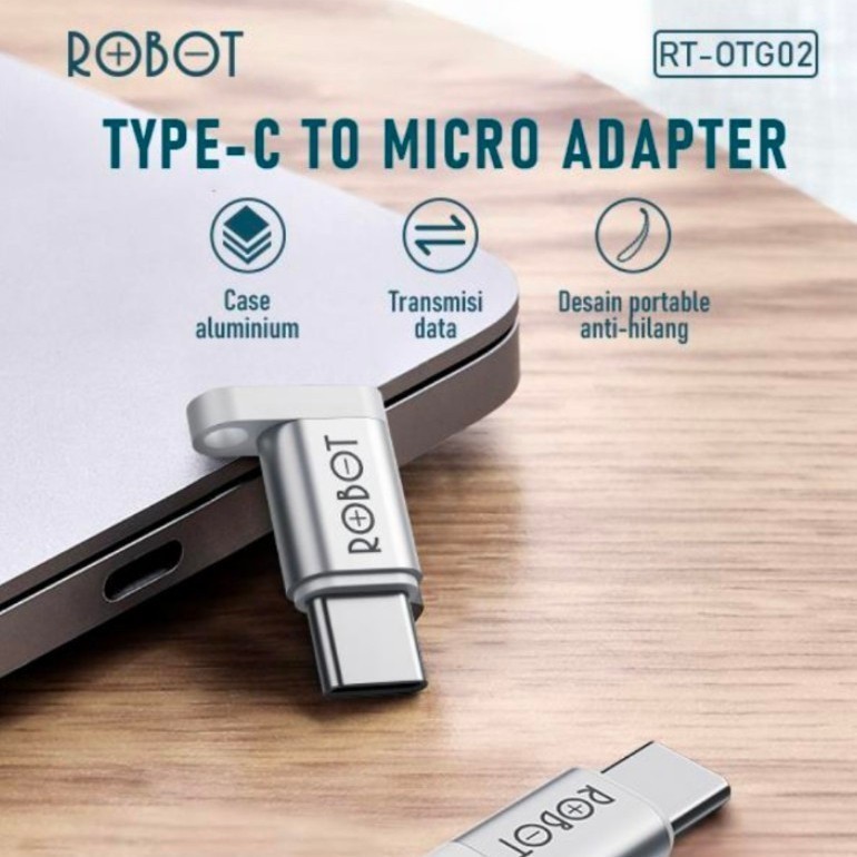 Jual Robot RT-OTG02 ADAPTER Micro TO USB TYPE C Converter Adapter MICRO ...