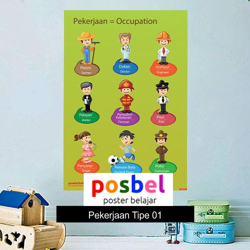 Jual POSBEL Pekerjaan Tipe 01 Poster Pendidikan Mainan Edukasi Edukatif ...