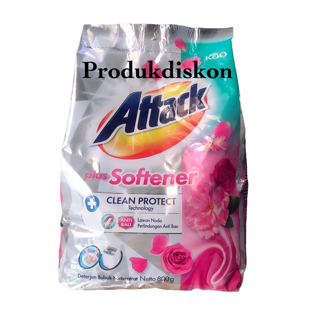 Jual Attack Deterjen Konsentrat Plus Softener 750gr - Deterjen Bubuk ...