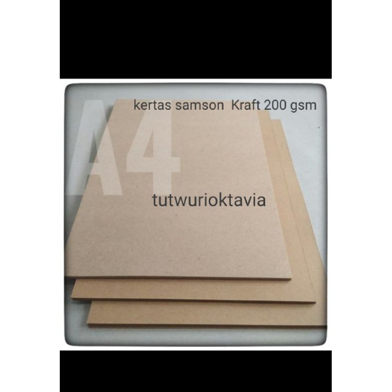 Jual Kertas Samson Kraft A Tebal Gsm Isi Lembar Shopee Indonesia