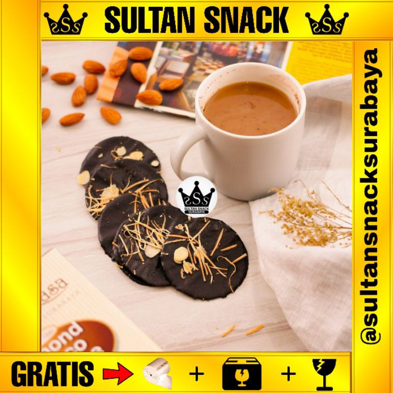 Jual Sultan Snack Almond Crispy Cheese Wisata Rasa Chocolate Shopee Indonesia