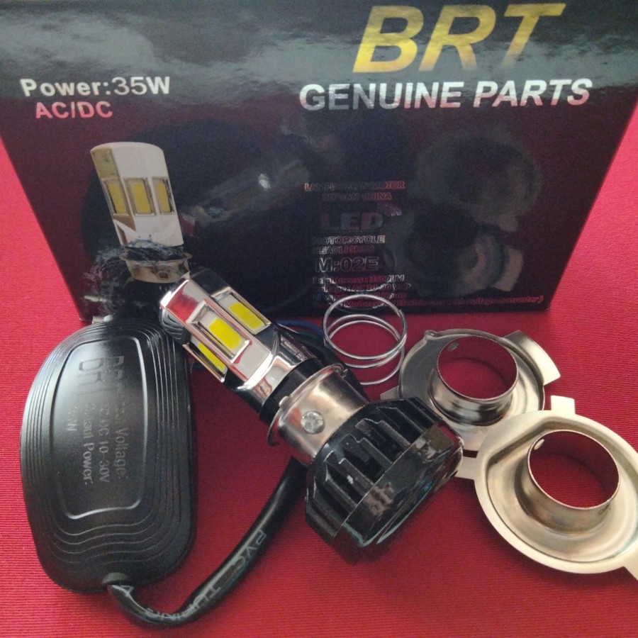 Jual LAMPU HEADLAMP BRT LED RACING 6 sisi 40WATT LAMPU DEPAN 6 LED