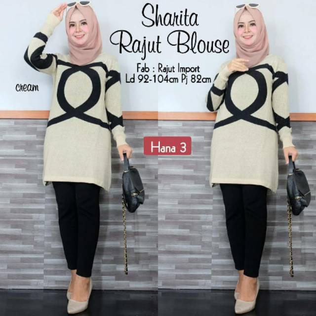 Jual SHARITA RAJUT BLOUSE | Shopee Indonesia
