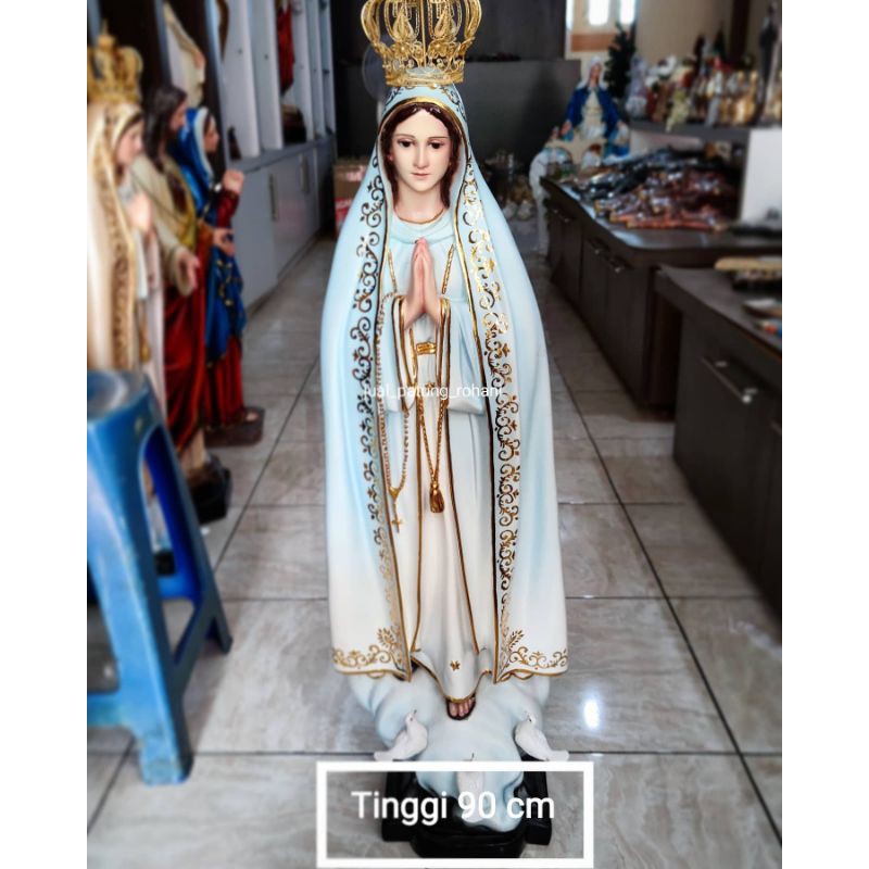 Jual Patung Maria Fatima 90 cm biru | Shopee Indonesia
