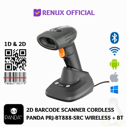 Jual 2D BARCODE SCANNER CORDLESS PANDA PRJBT888 SRC WIRELESS
