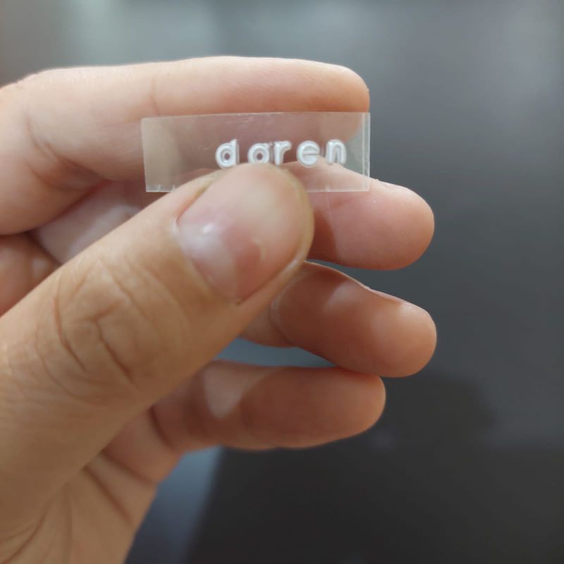 Jual CUSTOM STIKER LABEL NAMA HURUF TIMBUL EMBOS UNTUK ALKITAB ANAK ...