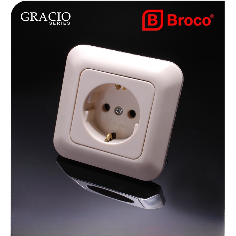 Jual Broco Electrical Gracio 4154 Stop Kontak Dengan Pengaman (Child ...