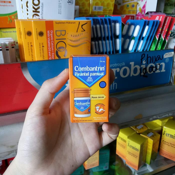 Jual combantrin rasa jeruk cair cacing | Shopee Indonesia