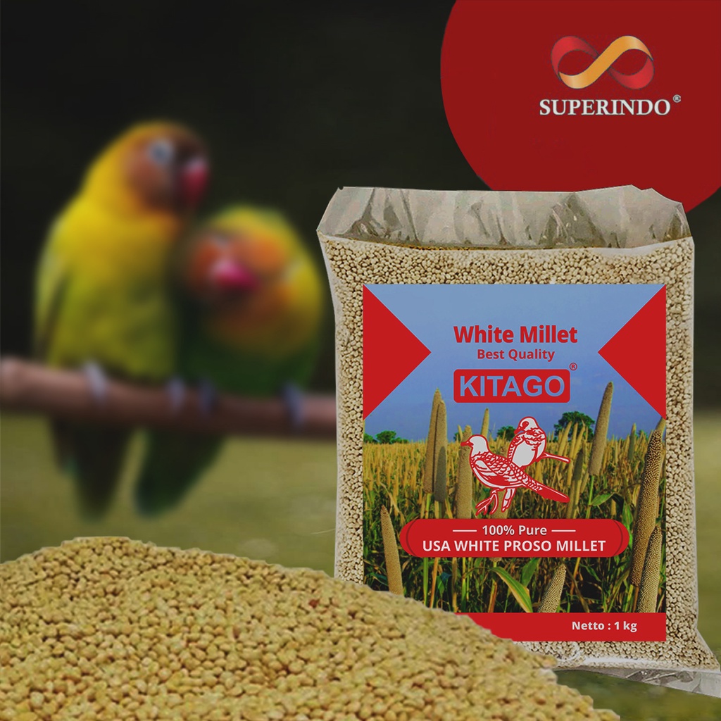 Jual White Millet Kitago 1kg (100 Murni Milet Putih) Shopee Indonesia