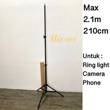 MIXIO RING LIGHT LED 33CM Lampu 33 Cm Make Up Lampu Ringlight Tripod 55cm 1.1m 1.6m 2.1m Live