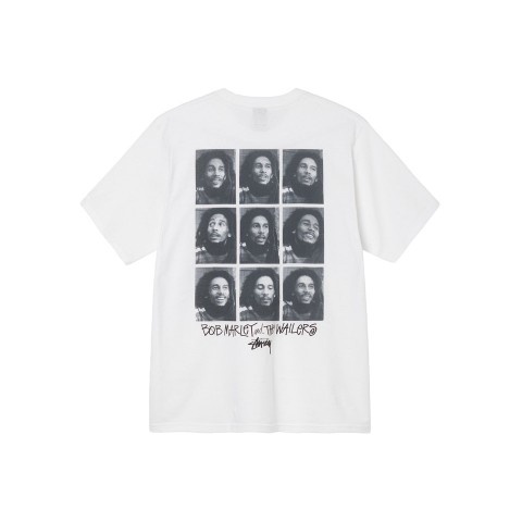 Jual STUSSY BOB MARLEY FRAMES TEE WHITE | KAOS STUSSY | Shopee