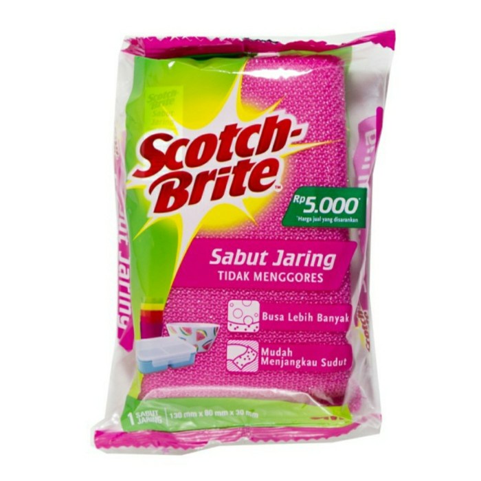 Jual ( 12 pc ) Scotch Brite 3M Sabut Jaring Basic ID-T60 - Sabut Cuci ...