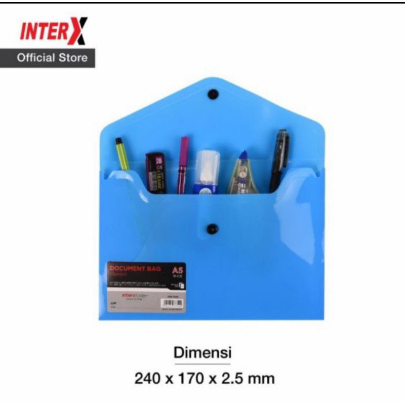 Jual Inter X map kancing A5 opaq / solid isi (12 pcs) | Shopee Indonesia