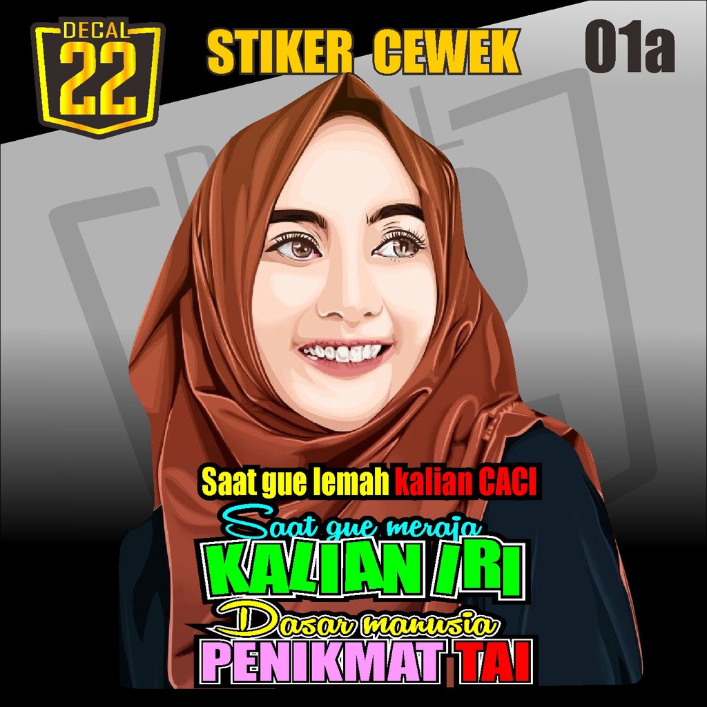 Jual Stiker Cewek Stiker Mobil Stiker Variasi Stiker Motor Stiker Kata Kata Kode 02 Dua Dua