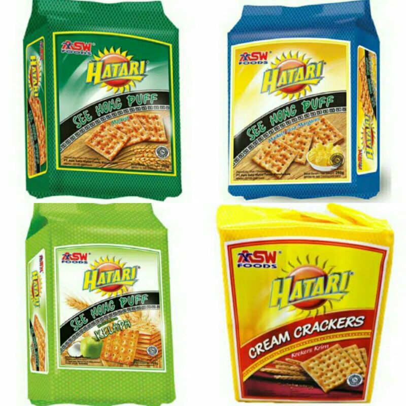 Jual Hatari Roti Gabin Varian Rasa - See Hong Puff / Cracker | Shopee ...