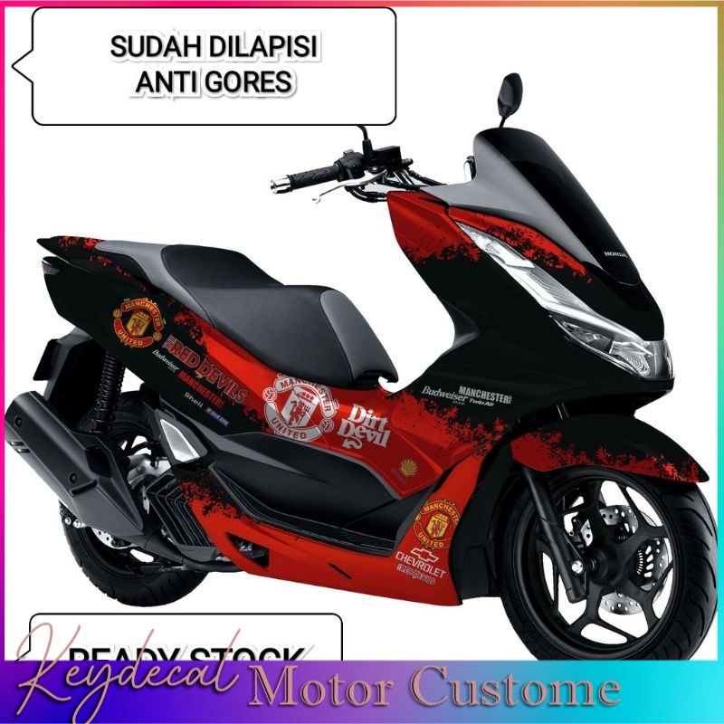 Jual Stiker Pcx Decal Pcx Full Body Striping All New Pcx Merah