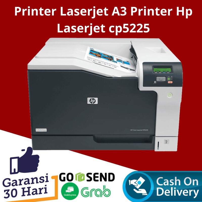 Jual Printer Laser A3 Printer HP Color LaserJet CP 5225 Bonus HVS 1 Rim