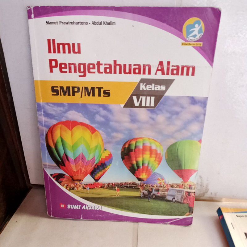 Jual IPA/ILMU PENGETAHUAN ALAM SMP KLS 2-8/V111 BUMI AKSARA | Shopee ...