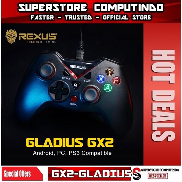 Jual Rexus Gladius GX2 Pro Gaming Gamepad - Joystick | Shopee Indonesia