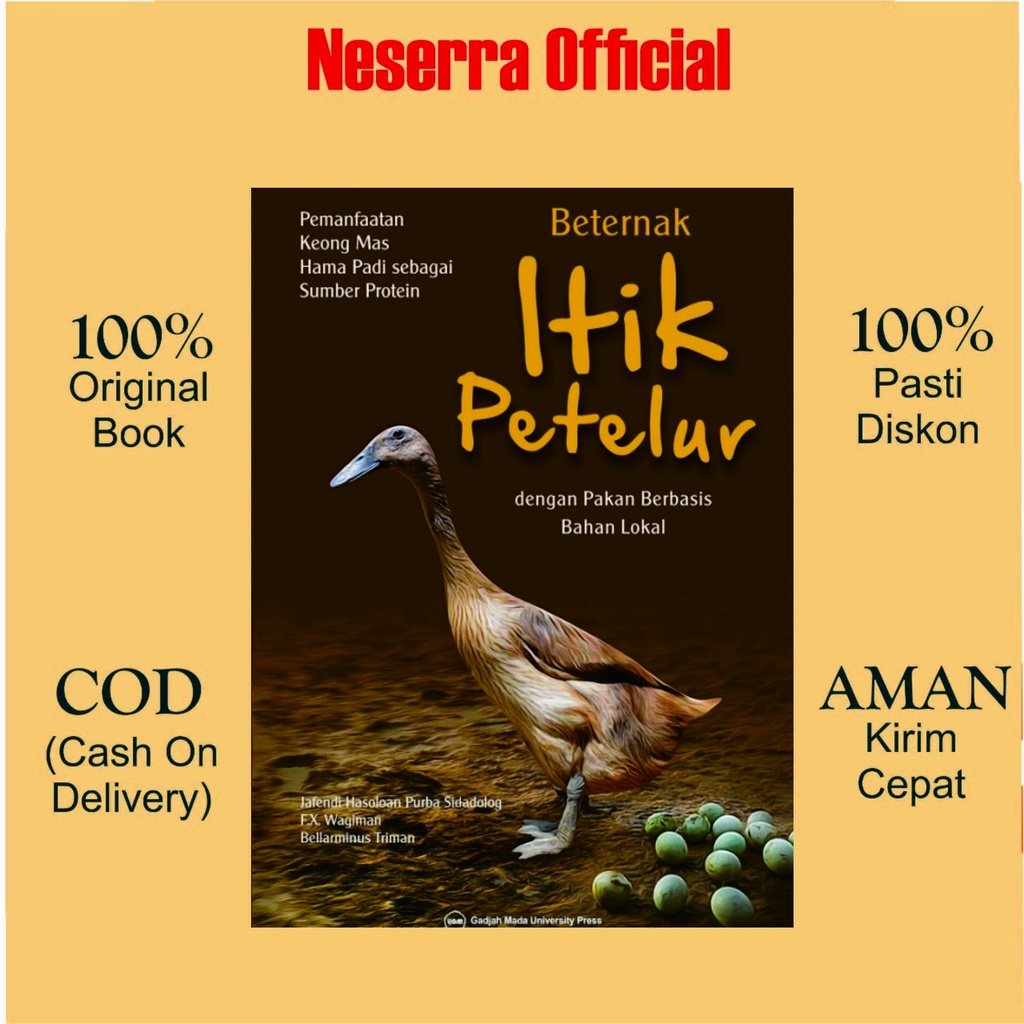 Jual Buku Beternak Itik Petelur Dengan Pakan Berbasis Bahan Lokal