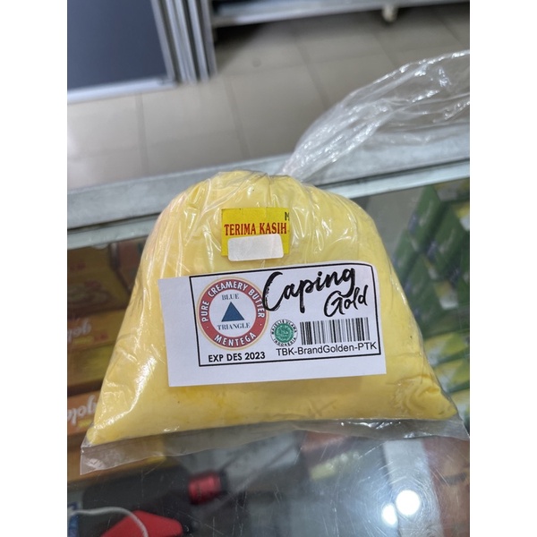 Jual REPACK Caping Gold blue triangle Mix Butter Oil 500gr / mentega ...