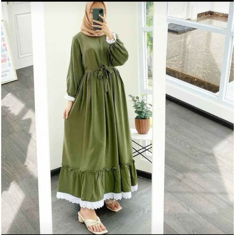 Jual GAMIS RENDA REMPEL TRENDY JUMBO ~ BUSUI FRIENDLY | Shopee Indonesia