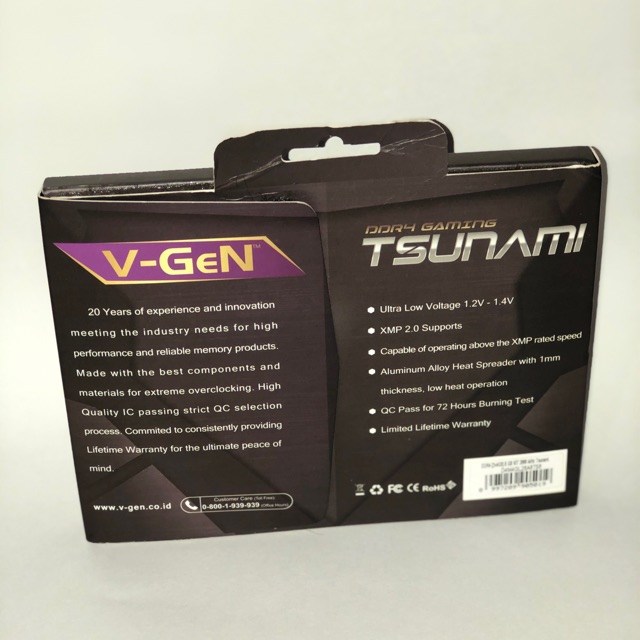 Jual ram ddr4 vgen tsunami 2x4gb 2666Mhz | Shopee Indonesia