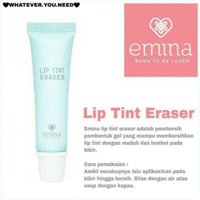 Jual EMINA LIP TINT ERASER Shopee Indonesia