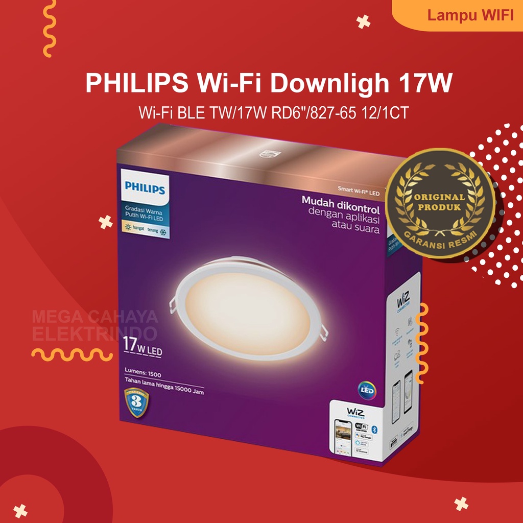 Jual Philips Smart Wifi Led Downlight 17w Tunable White Putih 6 Inch Bluetooth Shopee 