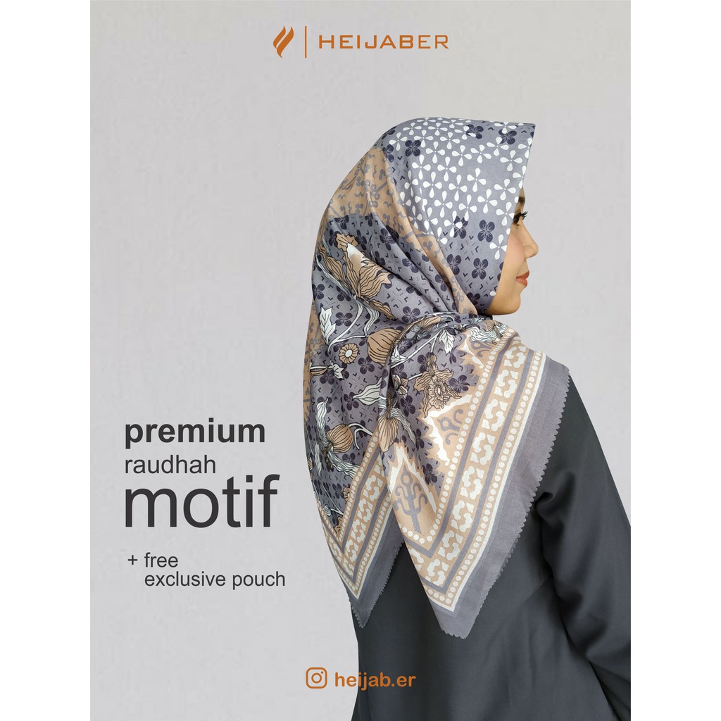 Jual Raudhah Motif Voal Premium Vol I (+Free Pouch Exclusive) | Shopee ...