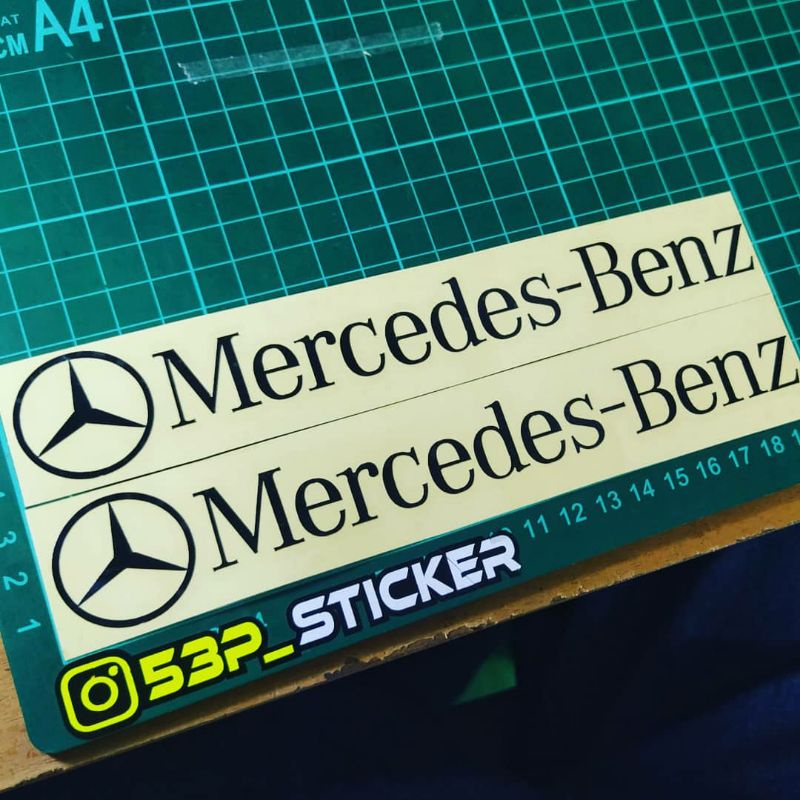 Jual Sticker Cutting Mercedes Benz isi 2 pcs | Shopee Indonesia