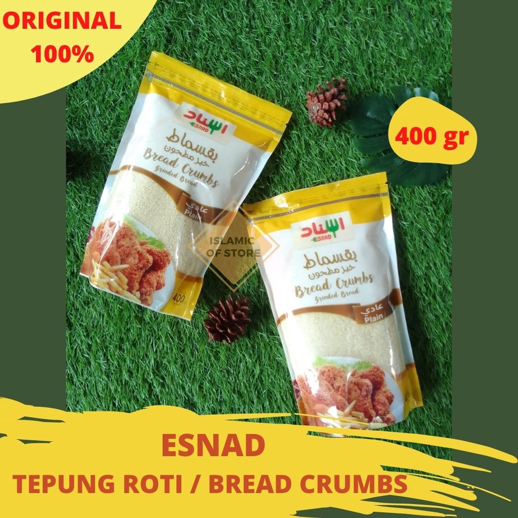 Jual TEPUNG ROTI ESNAD / BREAD CRUMBS PLAIN /tepung tempura /Roti panir ...