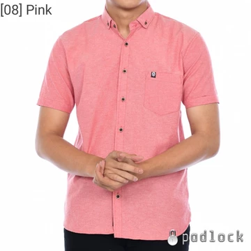 NUMAKENA Kemeja Pria Lengan Pendek Motif Polos