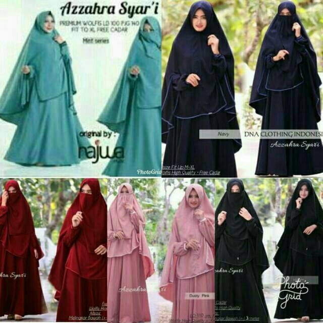 Jual Gamis Syari Cadar Banyak Warna Shopee Indonesia