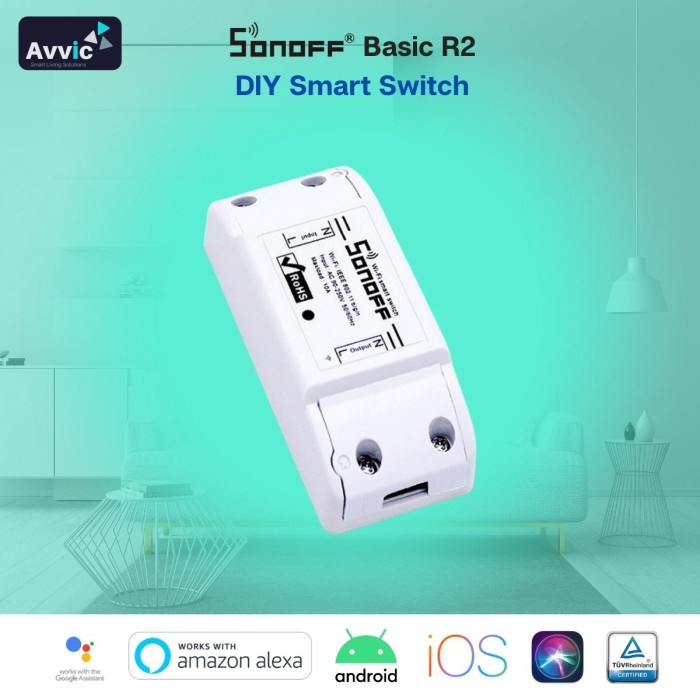 Jual SONOFF BASIC R2 1GANG/CHANNEL -WIFI SMART SWITCH -SAKLAR PINTAR ...