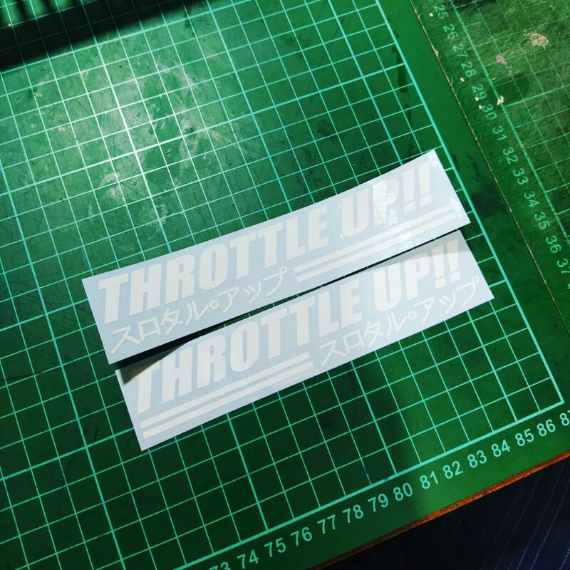 Jual Sticker Cutting Throttleup Isi 2 pcs | Shopee Indonesia