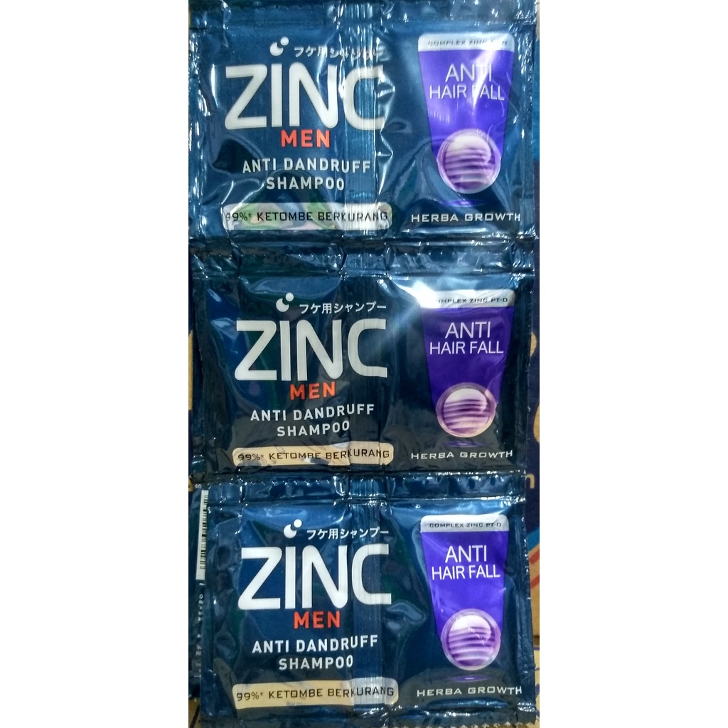 Jual Shampoo Zinc sachet 10ml x 12pcs ( 1 Renceng ) | Shopee Indonesia