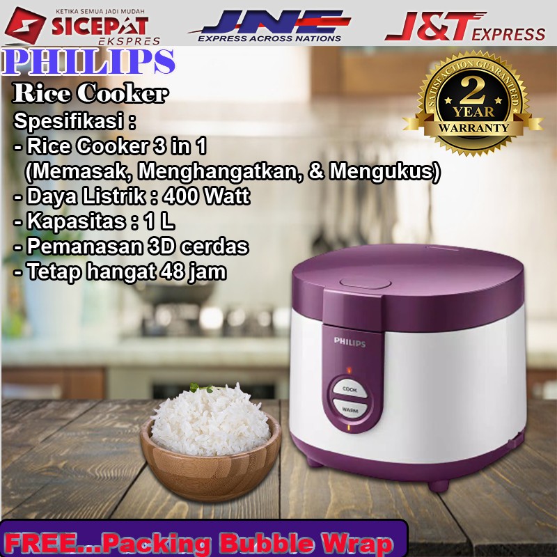 rice cooker philips 1 liter hd 3116